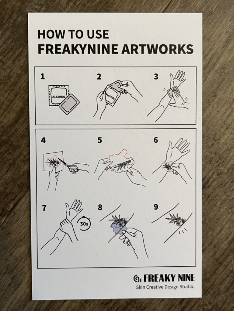 Freaky Nine Tattoo Sticker Review