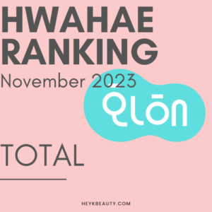 Hwahae Ranking Total November 2023