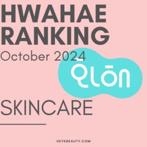 Hwahae Ranking: Skincare (October 2024)